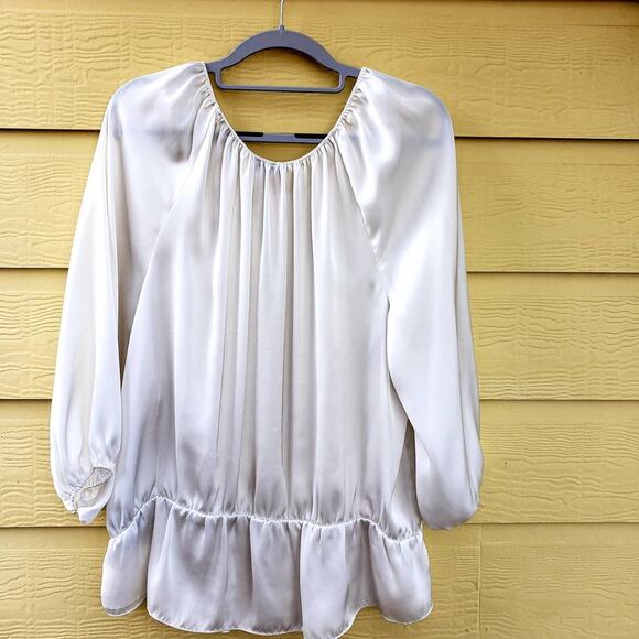 Vince‎ Camuto Peplum Peasant Blouse - Picture 6 of 6